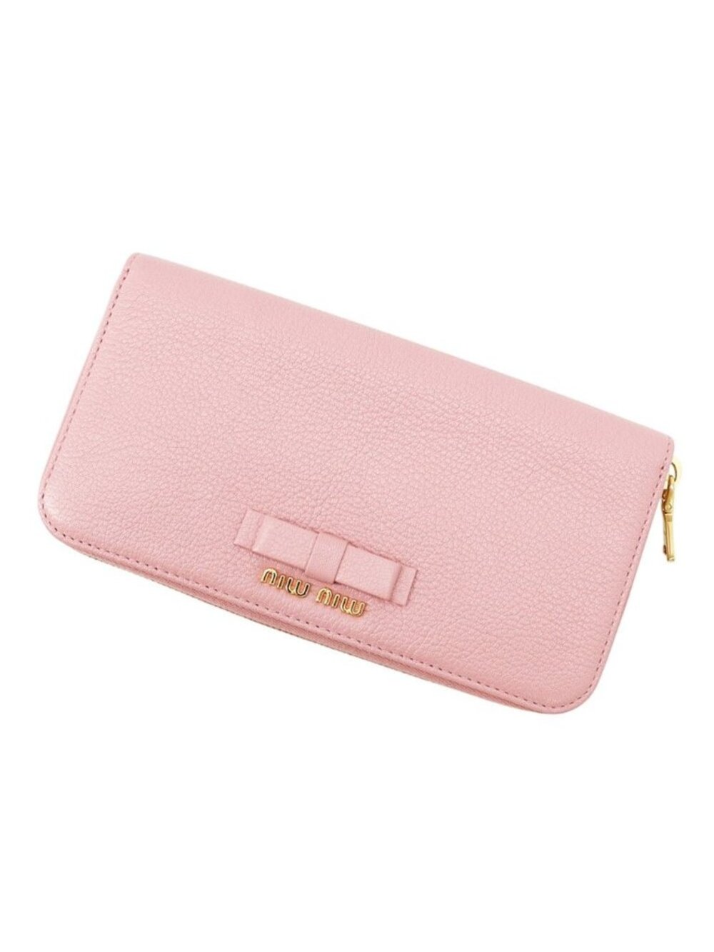 Miu Miu Wallet Ribbon Logo Leather